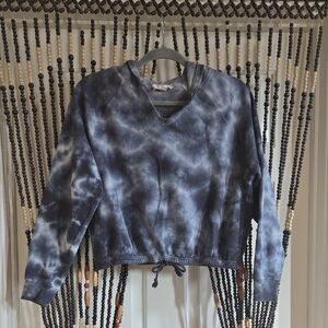Tie-Dye Cropped Hoodie